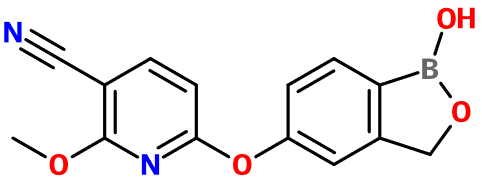 (image for) MC080128 6-[(1,3-Dihydro-1-hydroxy-2,1-benzoxaborol-5-yl)oxy]-2-methoxy-3-pyridinecarbonitrile